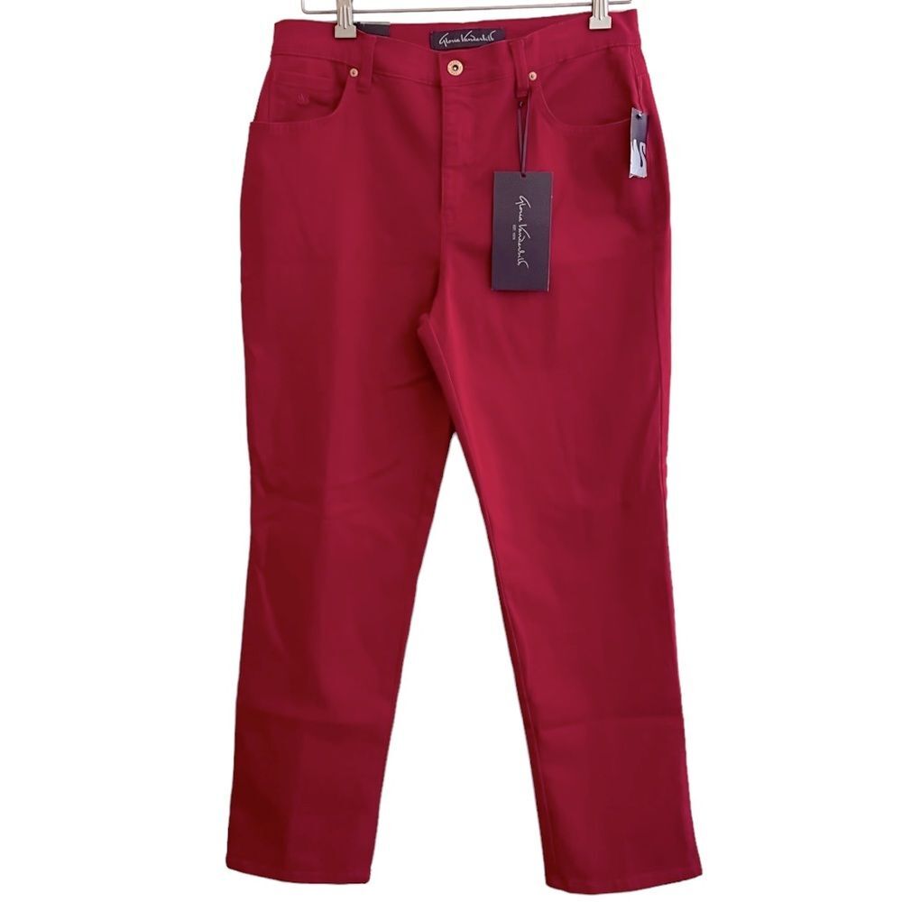 Dark Pink Gloria Vanderbilt NWT Size 10 Amanda Classic Fit Tapered Jeans